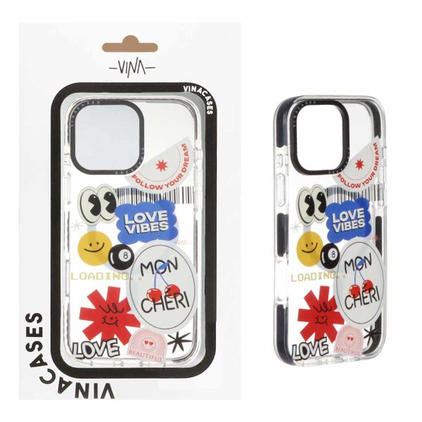 قاب اورجینال Vina شفاف Magsafe طرح دار Apple iPhone 16 Pro Max